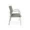 Lesro Newport 2 Seat Tandem Seating Metal Frame No Center Arms, Silver, OH Eucalyptus Upholstery NP1501 - alternate 3